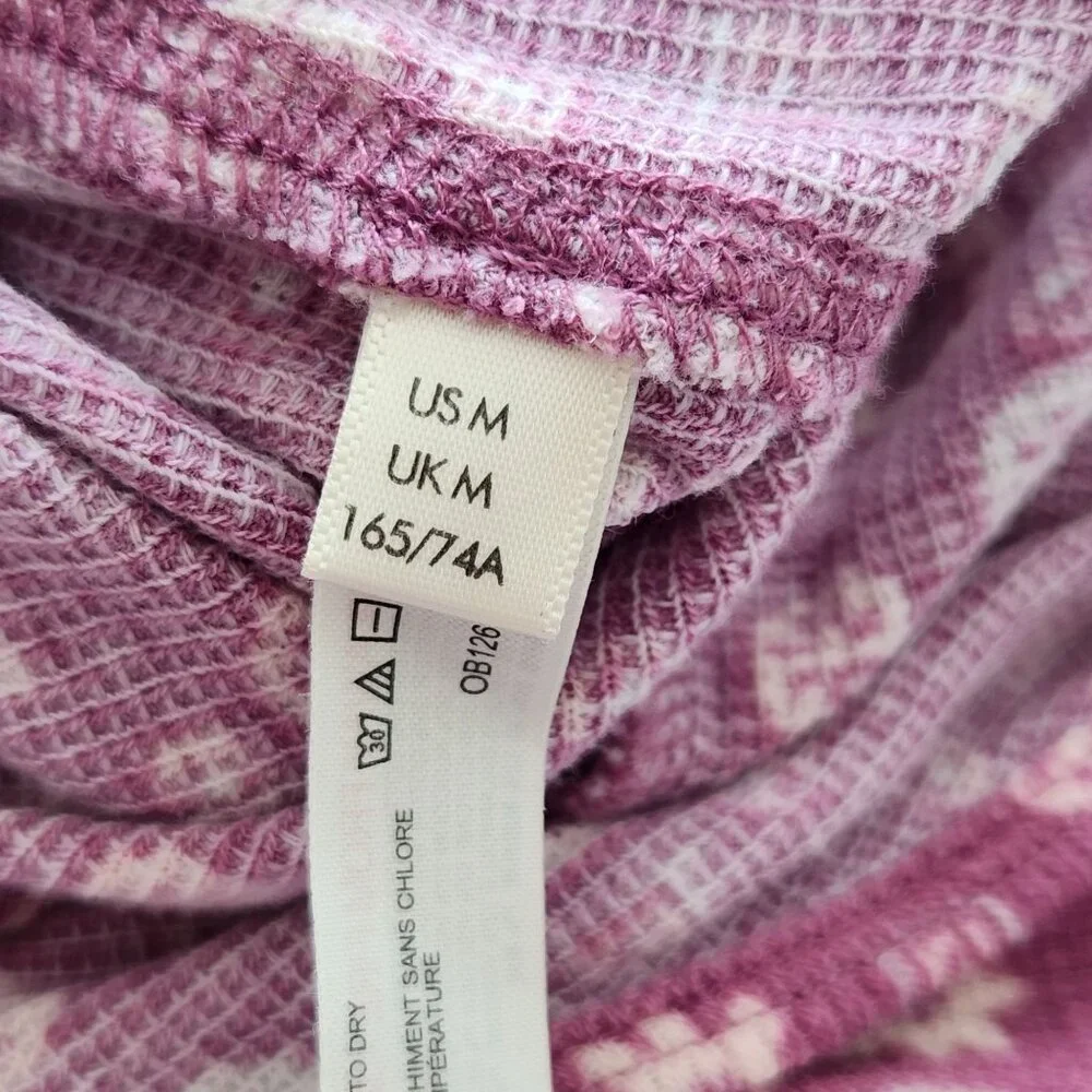 Free People Intimately Home Alone Pink Floral Onesie Pajama Long John Comfy - Picture 8 of 9
